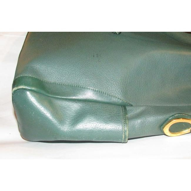 Gucci Vintage Guccidesigner Purses Green Leather Satchel