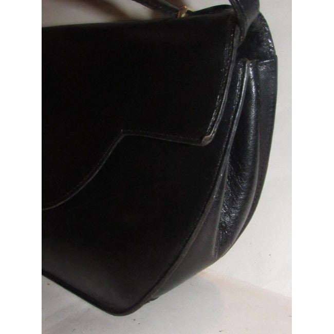 Bally Vintage Pursesdesigner Purses Buttery Black Leather Satchel