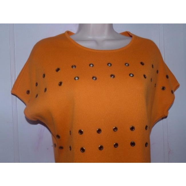 Emanuel Ungaro Orange Designer Sweater Pullover
