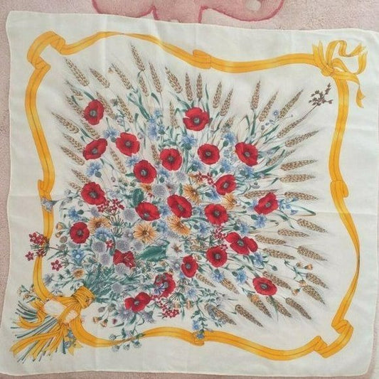 Gucci Colorful Floral Bouquet XL Silk Scarf