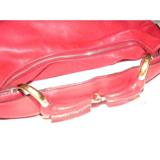 Gucci Horsebit Vintage Red Leather Hobo Bag