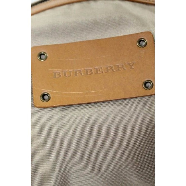 Burberry Pursesdesigner Purses Camel Leathernova Check Plaid Fabric Leathernova Satchel