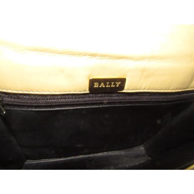 Bally Vintage Pursesdesigner Purses Pale Yellow Quilted Leather Shoulder Bag