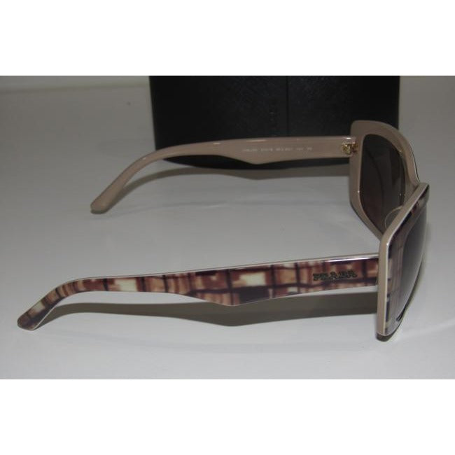 Prada Marbleized Heavy Plastic In Shades Of Brown Sunglassesdesigner Sunglasses