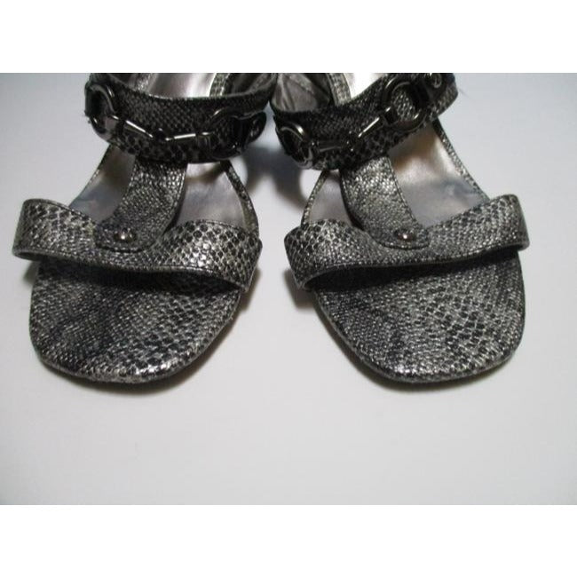 Ak Anne Klein Gray Iflex Harlen T Strap Slides Pumps Size Us