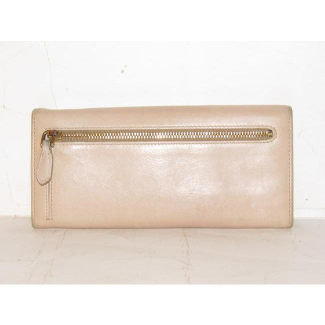 Prada Pale Pink Nude Leather Wallet