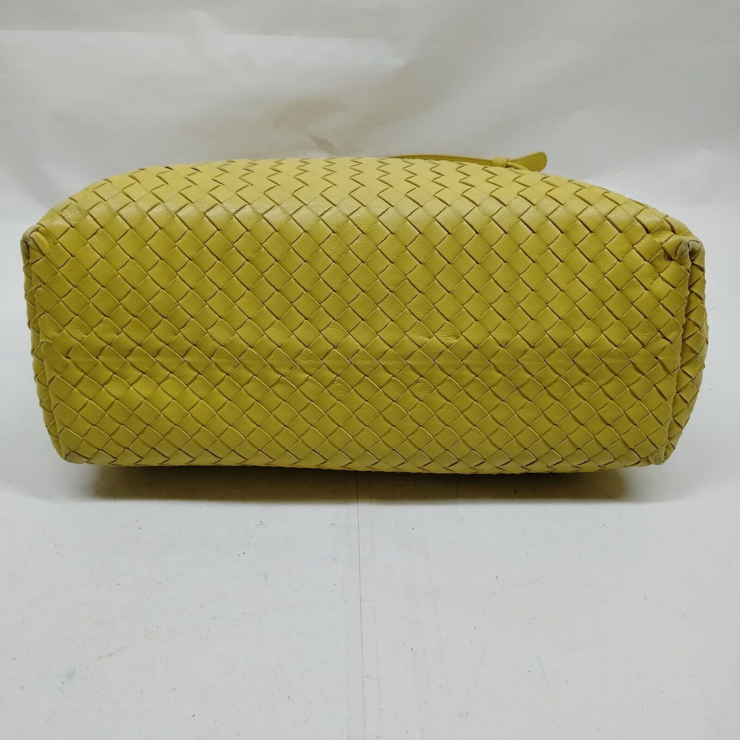 Bottega Veneta intrecciato yellow leather XL tote style purse
