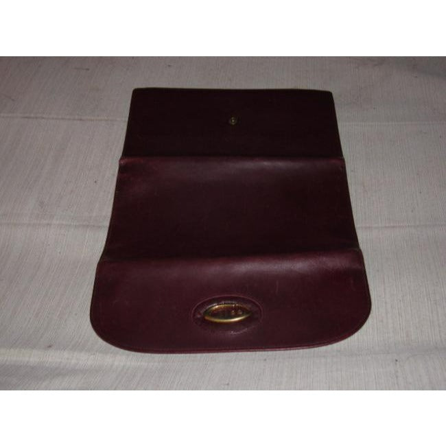 Gucci Super Soft Burgundy Leather With Gold Hardware Vintage Wallet