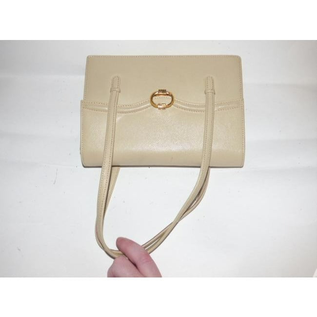 Gucci Dionysus Top Bag Boxy Structured Handle Kelly Ivory Texured Leather Satchel