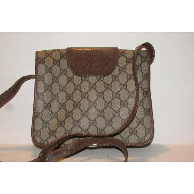 Gucci Horsebit Vintage Accessory Collection Brown Large G Logo Print