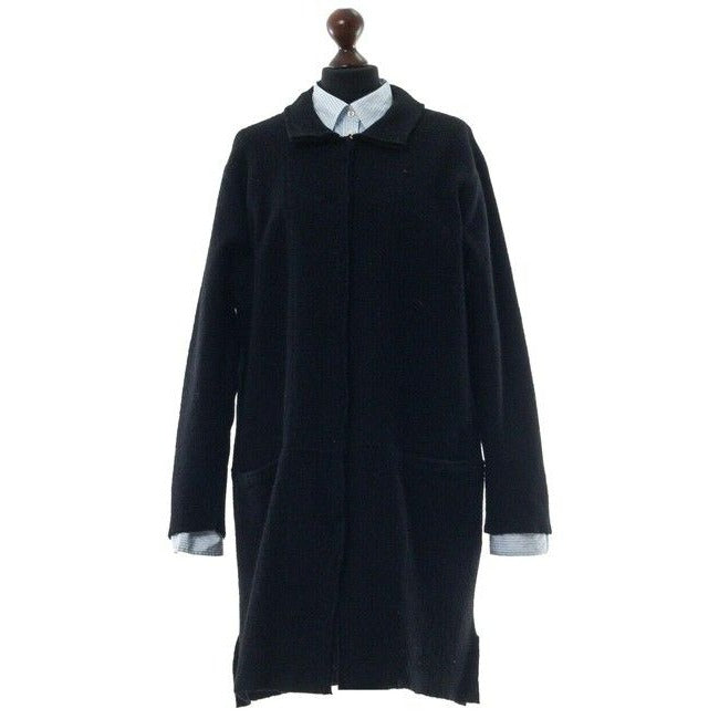 Marimekko Black Wool Long Coat