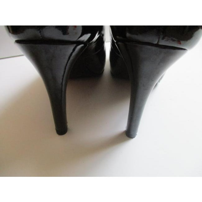 Bandolino Black Bdeladia Patent Leather Almond Toe Pumps Size Us