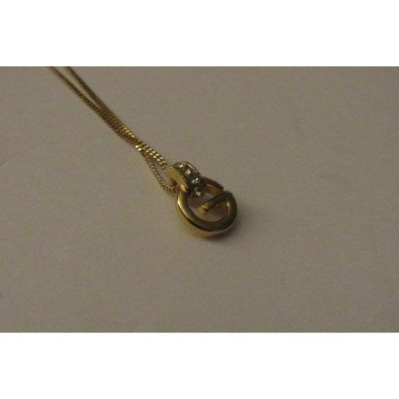 Givenchy Gold G Charm on an 18 Snake Chain Necklace- NWT
