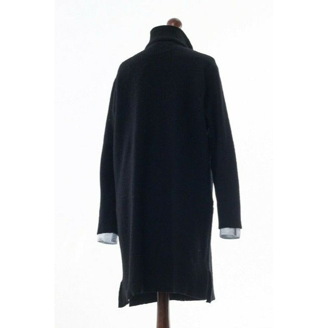 Marimekko Black Wool Long Coat