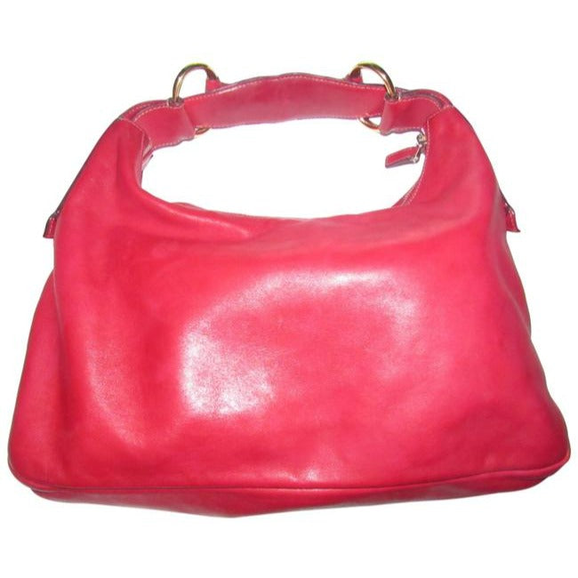 Gucci Horsebit Vintage Red Leather Hobo Bag