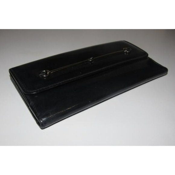 Tom Ford era Gucci Black Patent Horsebit Bi-fold