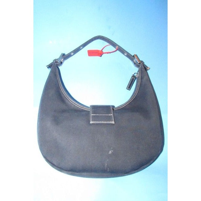 Fendi Limited Edition Baguette Shoulder Heavy Dark Rinse Denim Fabric And Leather Hobo Bag