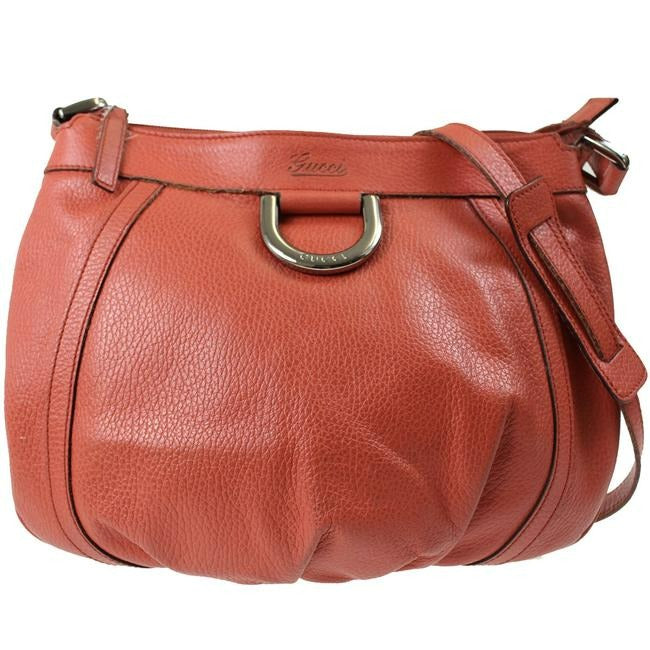 Gucci Abbey Vintage Red Leather Hobo Bag