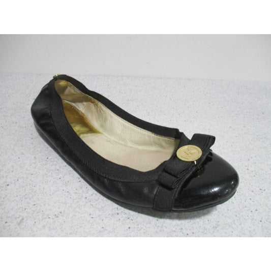 Michael Kors Black Patent Toe Ballet Flats Size Us