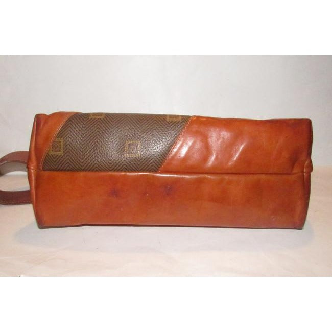 Pursesdesigner Purses Chestnut Brown Leather And Logo Print Coated Canvas In Shades Of Brown Hobo Ba