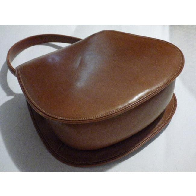 Gucci Vintage Pursesdesigner Purses Supple Caramel Brown Leather Satchel