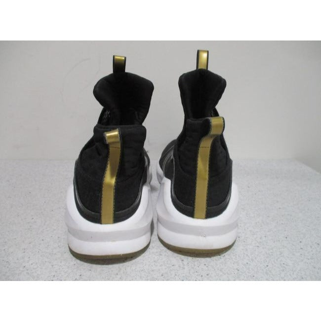 Puma Black And Gold Edgy White Signature Logo Sneakers Size Eu