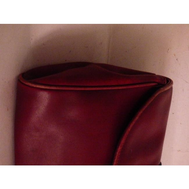 Gucci Vintage Burgundy Leather Shoulder Bag