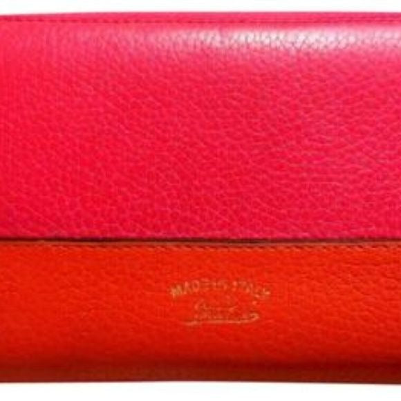 Gucci Fuchsia Orange W Bamboo Pull