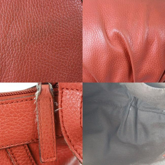 Gucci Abbey Vintage Red Leather Hobo Bag