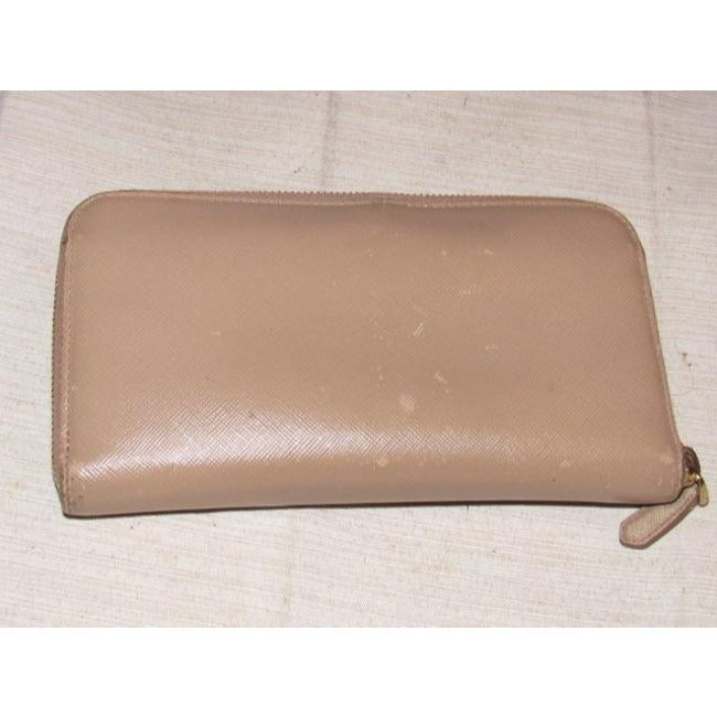 Prada Pale Pink Nude Leather Wallet