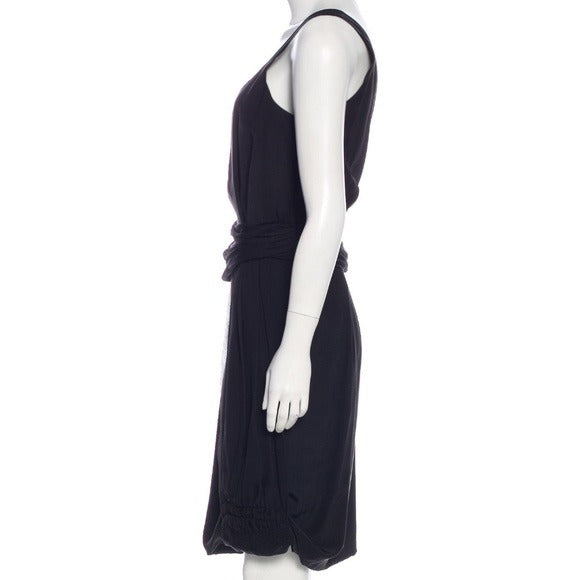 Christian Dior Black Sleeveless Silk Midi Dress - From the Cruise 2007 Collection