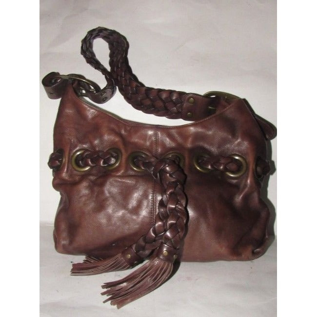 Kooba Pursesdesigner Purses Brown Leather Hobo Bag