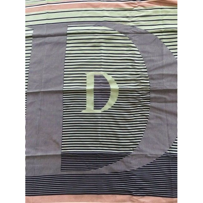 SOLD - Dior Multi Color D Logo Scarf