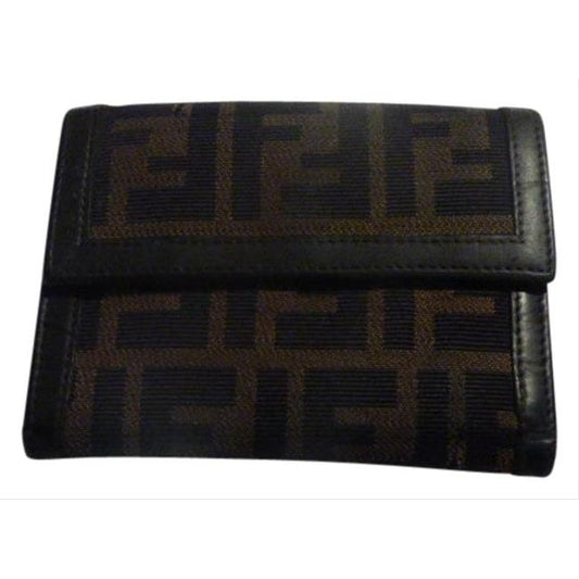 Fendi Tobacco Zucca Print Unisex Bifold Wallet