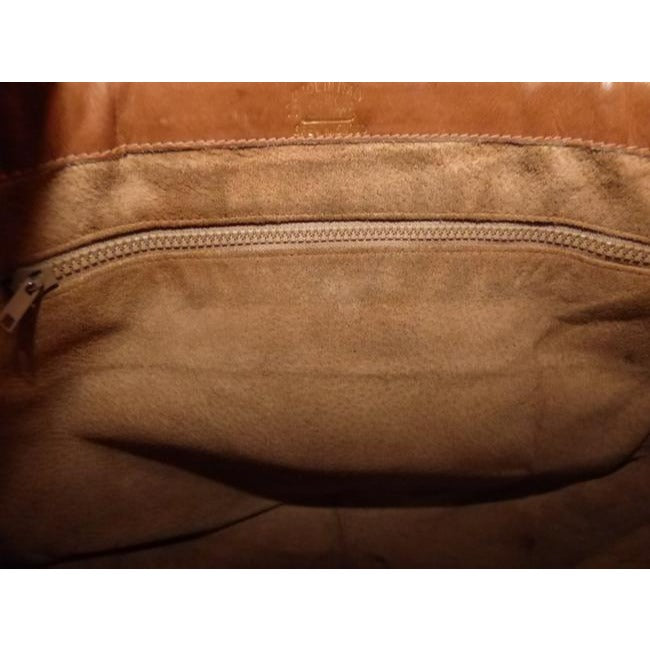 Gucci Vintage Brown Suede Camel Leather Hobo Bag