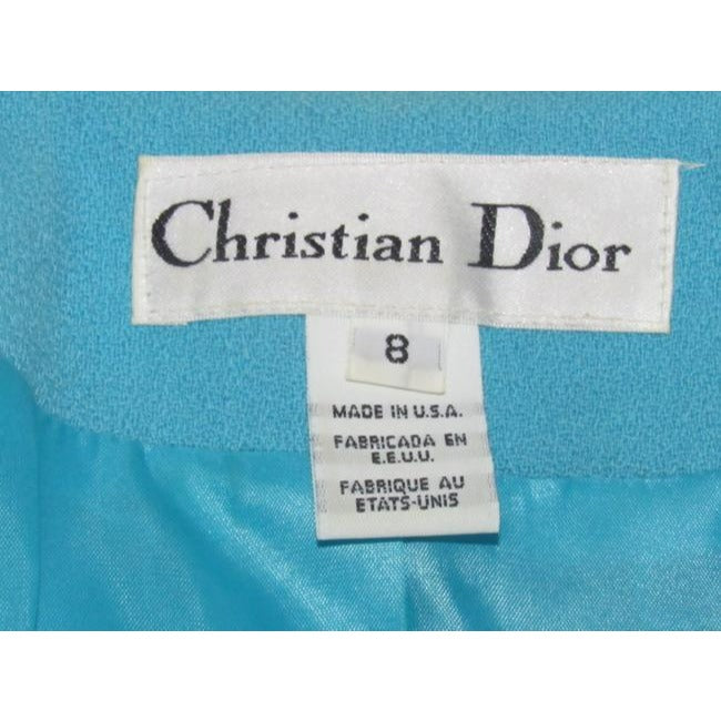 Dior Turquoise Blue And Black Wool Blazer