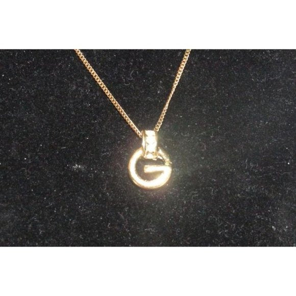 Givenchy Gold G Charm on an 18 Snake Chain Necklace- NWT