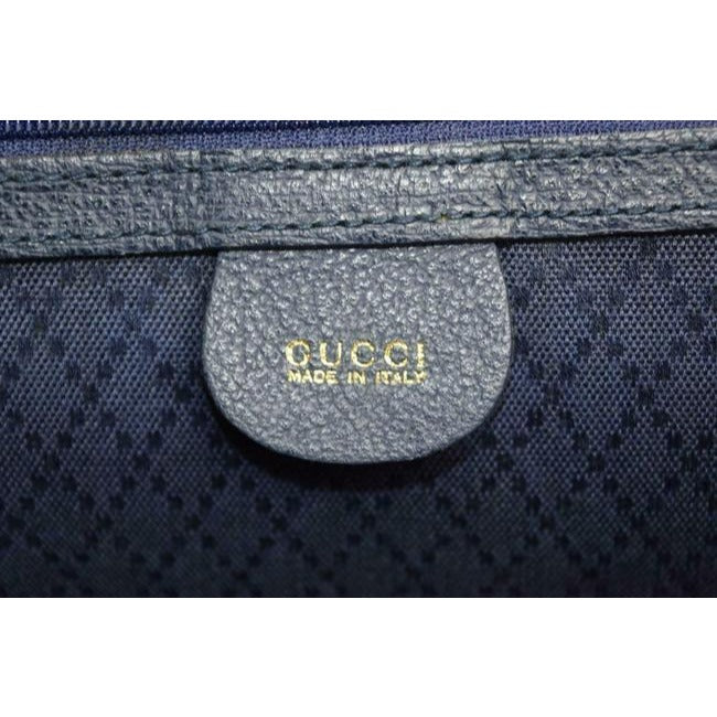 Gucci Xl Satchel Slate Blue Suede And Leather Tote