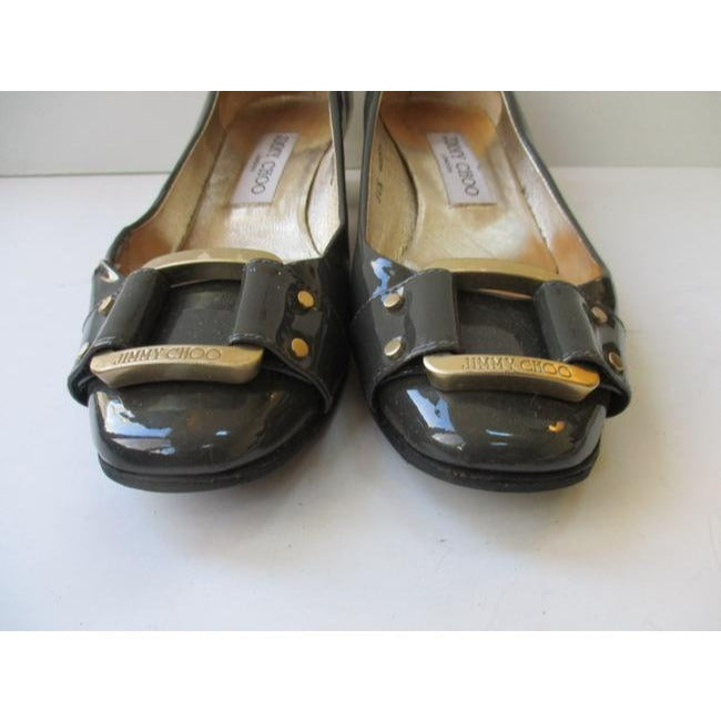 Jimmy Choo Gray Of London Patent Classic Low Pumps Size Eu