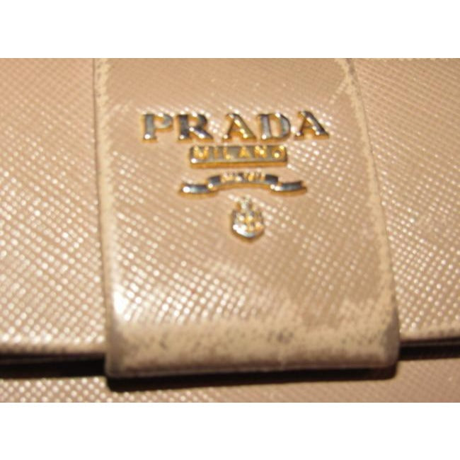 Prada Pale Pink Nude Leather Wallet