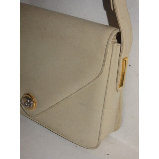 Gucci Vintage Stone Leather Shoulder Bag