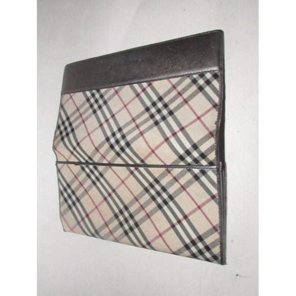 Burberry Nova Check & Pewter Leather XL Wallet