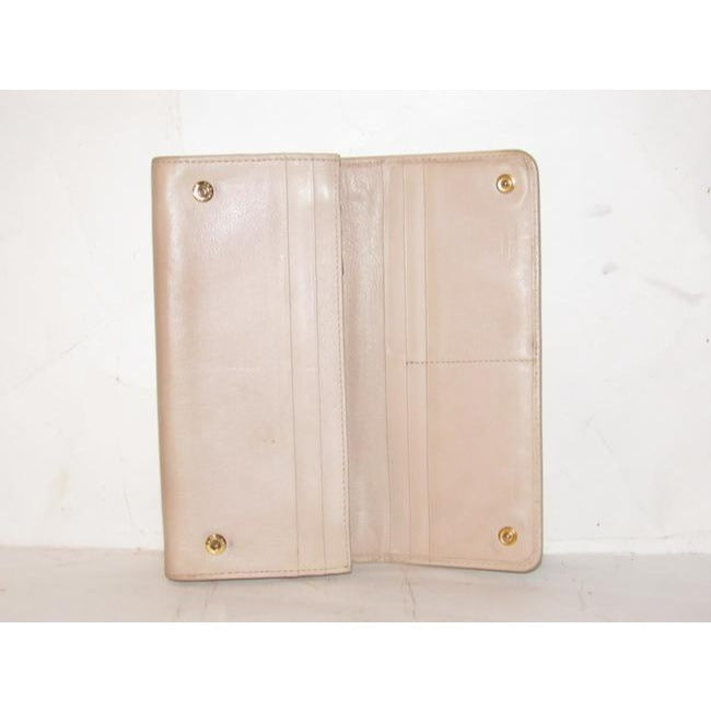 Prada Pale Pink Nude Leather Wallet