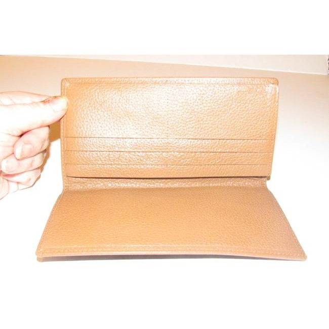 Dior Grey Camel Honeycomb Print Wallet