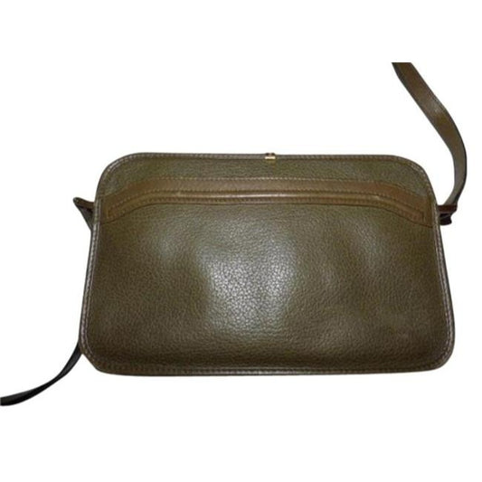 Gucci Vintage Ivy Green Leather Cross Body Bag