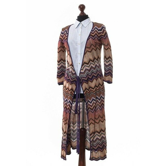 Missoni Chevron Print Knit Duster Sweater