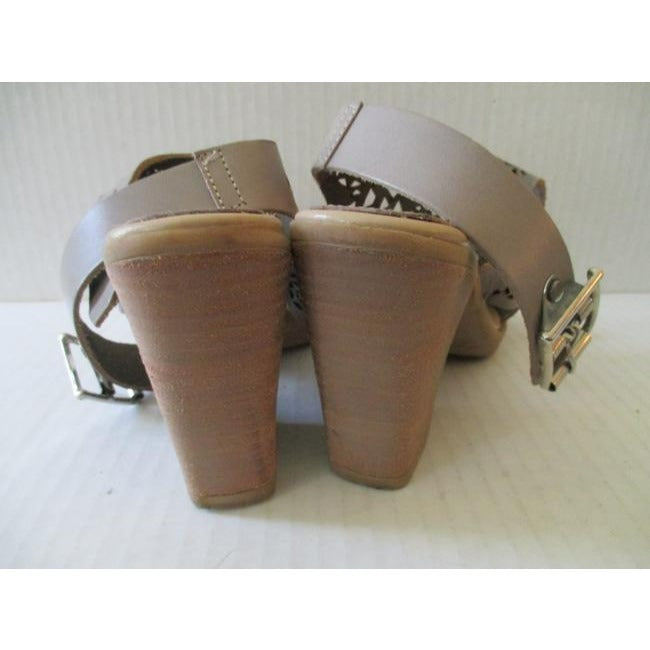 Taupe Cut Out Made In Italy Sandals Size Us