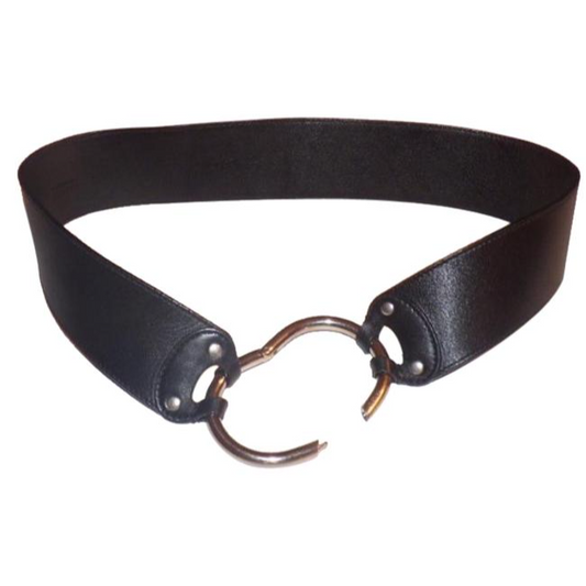 Prada Black Leather Vintage Beltdesigner Belt
