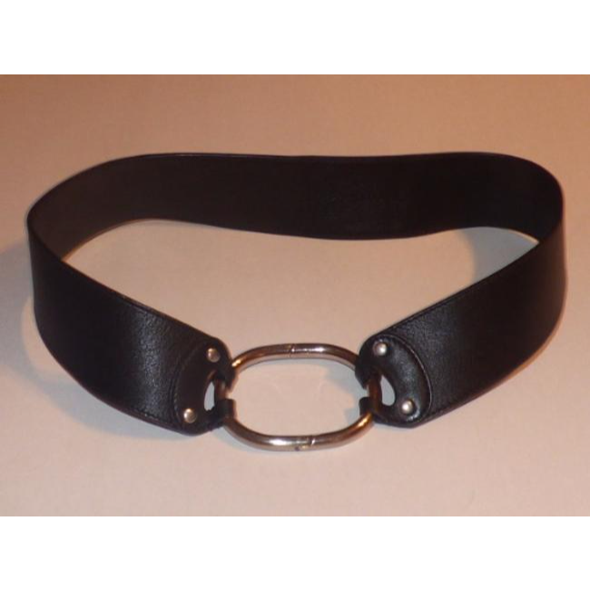 Prada Black Leather Vintage Beltdesigner Belt