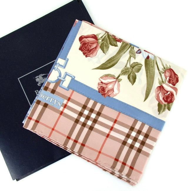 Burberry Nova Check Floral Print Silk Scarf